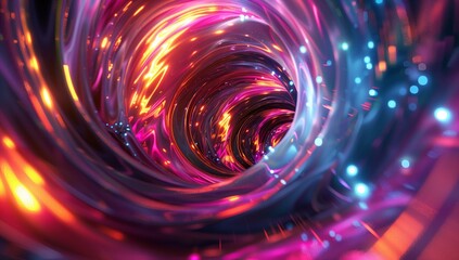 Obraz premium Abstract 3d illustration of swirl motion pattern