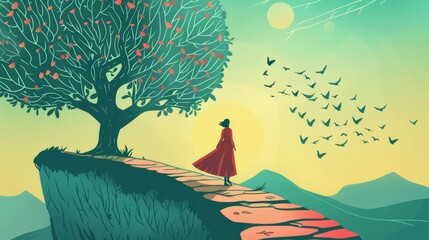 Symbolic portrayal of trauma recovery  journeying from struggle to resilience in the process