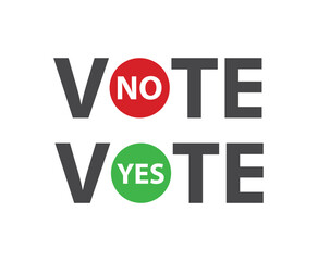 ImpressionVote Stylized Text, Election day sticker illustration
