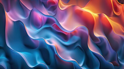 Obraz premium Subtle gradient background with flowing lines