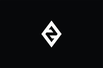 initial letter Z inside diamond iconic logo, diamond and letter Z lightning and energy bolt iconic logo, diamond and electric bolt logo