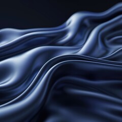 Obraz premium Smooth and flowing wavy curves in an abstract pattern selective focus, harmonious, ethereal, manipulation, abstract art