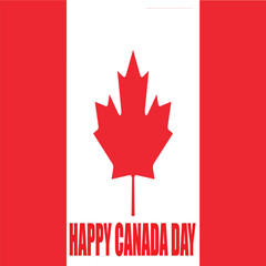 Happy Canada Day illustration background banner header with red maple leaves and stars. Black background. 1st of July national holiday design. Greeting card poster.Happy Canada Day illustration backgr