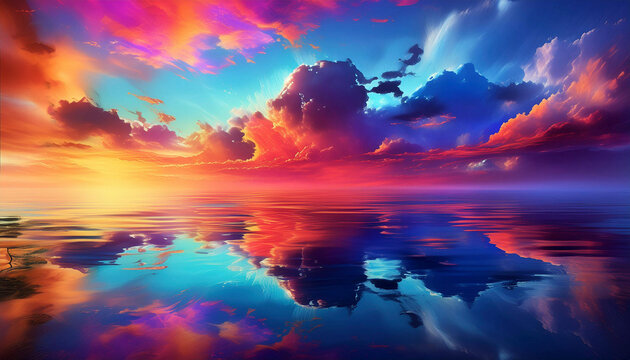 sunset and reflection