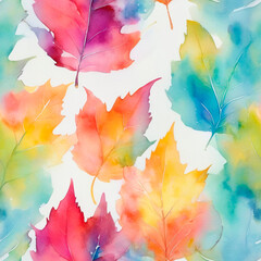 Fototapeta premium seamless watercolor floral primitive wallpaper