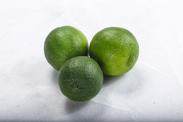 Green sour tropical Lime fruit