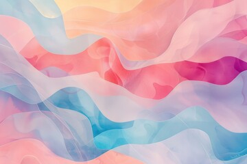 Fototapeta premium Multi pastel layers color background. Cover layout material design template. 