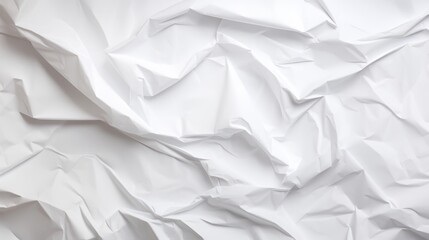 Obraz premium The image is a white crumpled paper texture. The paper is old and has a rough surface.