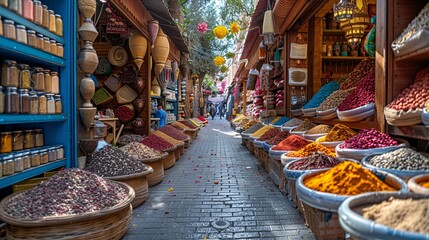Vibrant Spice Market Street