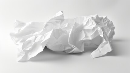 The image shows a crumpled white paper.