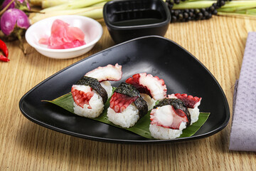 Japanese cuisine - sushi with octopus
