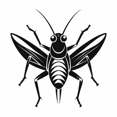 Grasshopper logo icon black shape white background