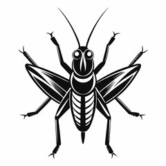 Grasshopper logo icon black shape white background