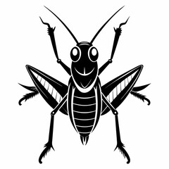 Grasshopper logo icon black shape white background