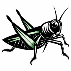 Grasshopper logo icon black shape white background
