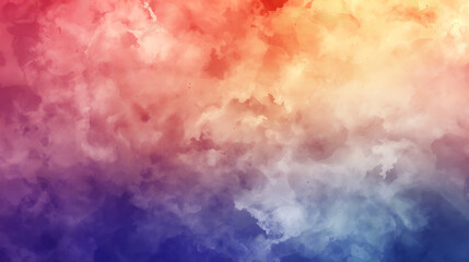 Fototapeta premium Close-up colorful sky with red and blue clouds