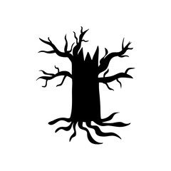 Halloween tree silhouette