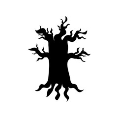Halloween tree silhouette