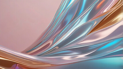 Holographic neon background. Wallpaper hologram abstract gradient