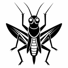 Grasshopper logo icon black shape white background