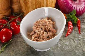 Canned tuna fish for salad
