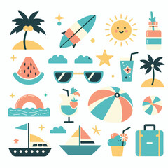 Summer Themed Vector Images