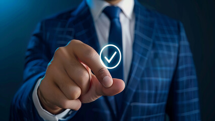 Businessman use laptop with advertising on website,Digital marketing concept,Advertising, Digital marketing commerce online sale concept, online purchase, online sale abs concept, generative ai