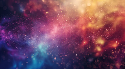Naklejka premium Close-up colorful background, blurry stars