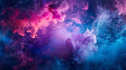 Vivid smoke in vibrant colors