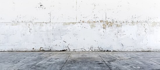 Obraz premium Textured white wall with space for copy image.