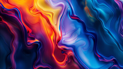 Fototapeta premium Close-up colorful abstract painting on black background