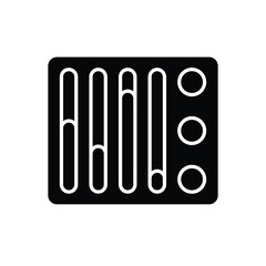 Equalizer vector icon
