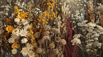 Dried flower space