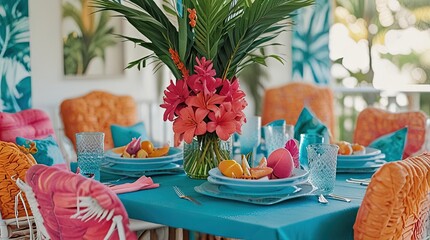 table setting for a party