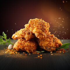 fried chicken wings on a plate