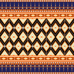 Ethnic seamless pattern geometric tribal