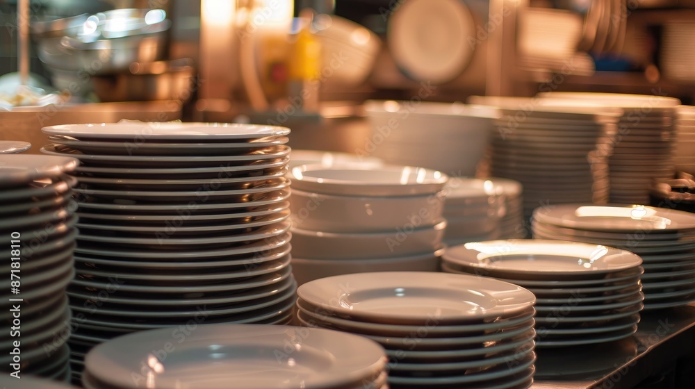 Sticker Plates are clear on the table Heading to cook