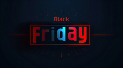 "Stylish Black Friday Sign in Modern Minimalist Setting"