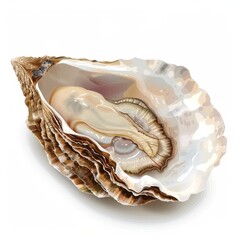 A shell with a pearl inside of it