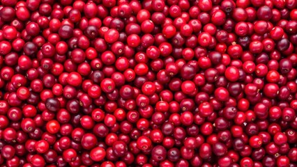  red cranberry spread out evenly to form a textured background.