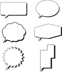 影付き吹き出しセット