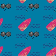 seamless pattern with fishes