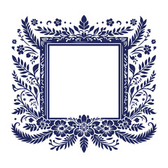 frame with floral ornament