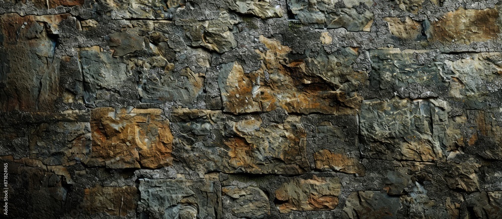Poster Background featuring an aged stone texture with space for adding images or text.