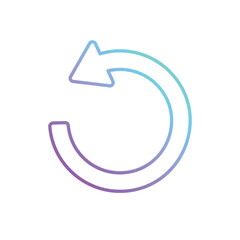 Undo vector icon