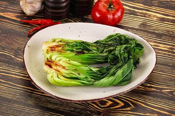 Asian grilled Pak Choy salad