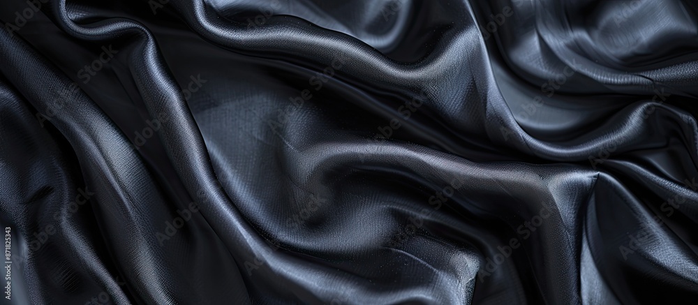 Poster elegant black silk fabric is stunning alone or as an accessory to complement your ideal choice in a 
