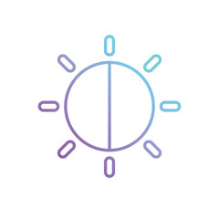 Brightness vector icon