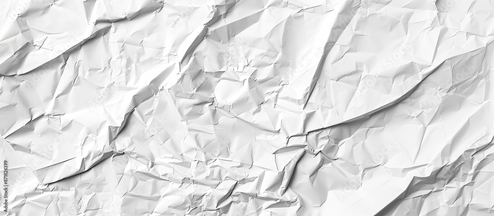Poster textured white paper with grunge wrinkles as a background with copy space image available.