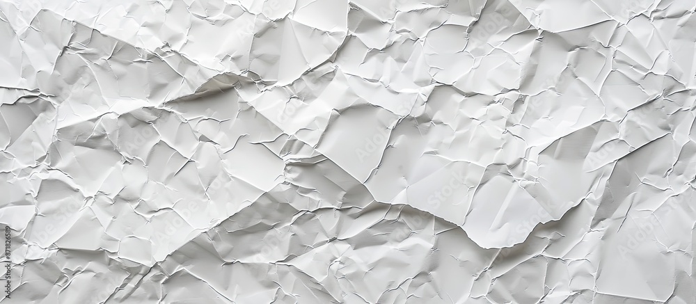 Fototapete Textured white paper creating an abstract backdrop for design projects with available copy space image.